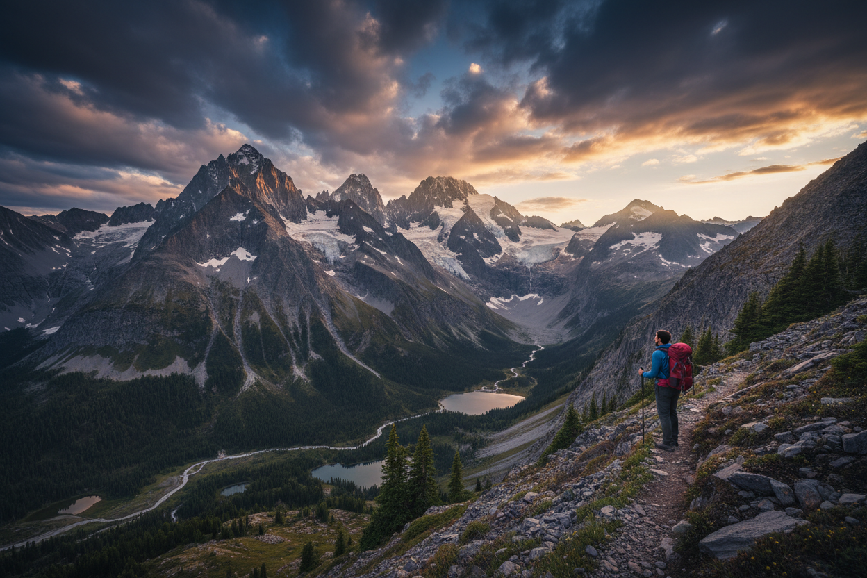 Epic Mountain Hiking Banner